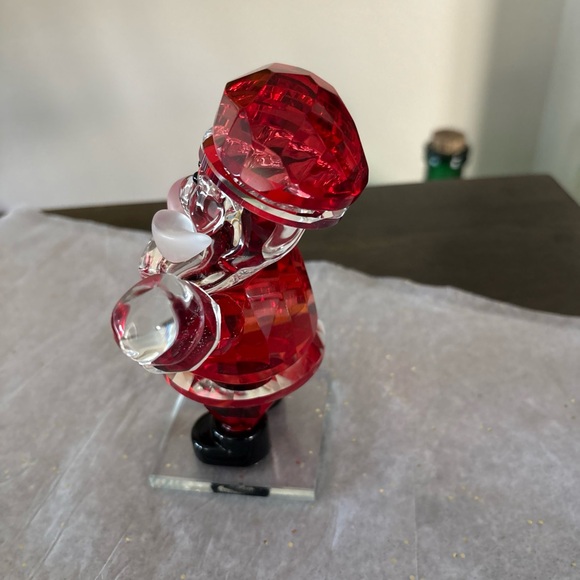Crystal  Santa Claus Standing  Beautiful Piece 7” - Picture 7 of 12
